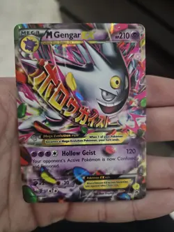 Pokemon Mega Gengar EX Holo Black Star Promo Card XY166 NM - Image 2