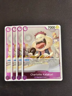 4x OP08-063 Charlotte Katakuri R Playset- One Piece Card Game - Two Legends Eng - Image 1