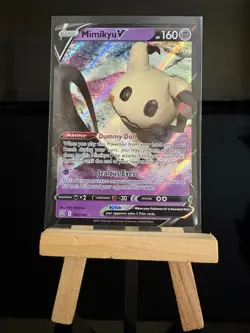 MIMIKYU V - 62/163 Sword & Shield Battle Styles Holo - Rare Pokemon TCG Card - Image 1