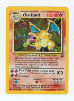 2000 Charizard Pokemon Base Set 2 English Version Holo Pokemon TCG Card 4/130 - Image 1