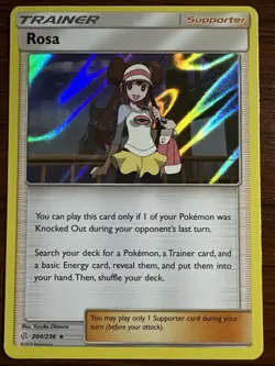 Pokemon TCG Rosa 204/236 Rare Holo Trainer Supporter Card - Image 1