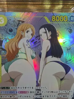 NAMI x NICO ROBIN One Piece Waifu Goddess Card CUSTOM MADE Gold/Black Label - Image 3