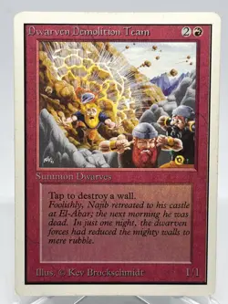***1x Unlimited Dwarven Demolition Team*** MTG Unlimited ?FAST SHIPPING FREE? - Image 1
