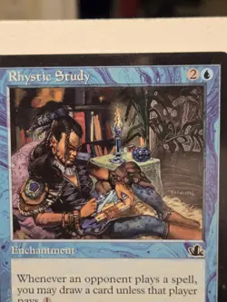MTG - Rhystic Study (45/144) - Prophecy - LP - Image 2