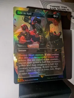 Magic The Gathering Deadpool Saw in Half (Rainbow Foil) Secret Lair Drop Foil NM - Image 3