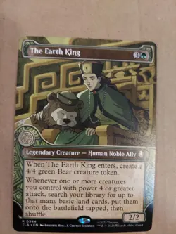 The Earth King Showcase #344 Rare - MTG Avatar: The Last Airbender TLA - Image 1