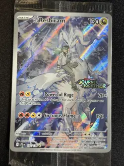 N’s Reshiram 167/159 Journey Together Stamped Pokemon Sealed Promo Card - Image 3