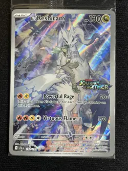 N’s Reshiram 167/159 Journey Together Stamped Pokemon Sealed Promo Card - Image 5