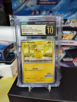 CGC 10 Pristine - Pokemon Illustration Contest Pikachu 214 2025 Promo SVP PSA - Image 1