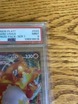 PSA 9 Charizard VMAX Prize Series 1 020/189 Play! Darkness Ablaze Pokemon - Image 3