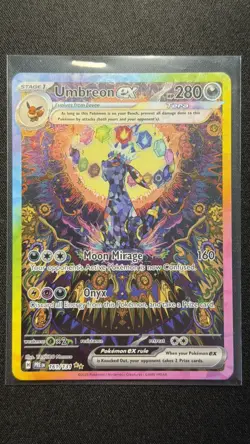 Umbreon ex 161/131 Pokemon Prismatic Evolutions SIR NM/M Pack Fresh - Image 1