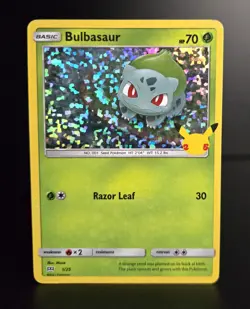 Pokemon TCG - BULBASAUR #1 - HOLO PROMO - MCDONALD'S 25TH ANNIVERSARY 2021 - MP - Image 1