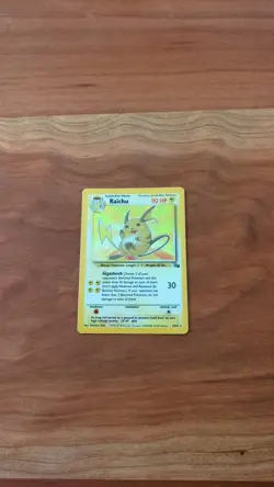 Raichu 14/62 Fossil Holo Rare Pokemon TCG Rare Moderately Played - Image 2