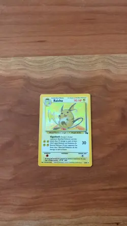 Raichu 14/62 Fossil Holo Rare Pokemon TCG Rare Moderately Played - Image 3