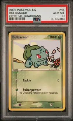 PSA 10 Bulbasaur Ex Crystal Guardians POP 37 Pokemon 2006 Mint Rare - Image 1