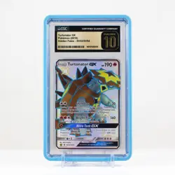 Pokemon 2019 Turtonator GX #SV52 Hidden Fates Full Art Shiny CGC 10 Pristine - Image 1