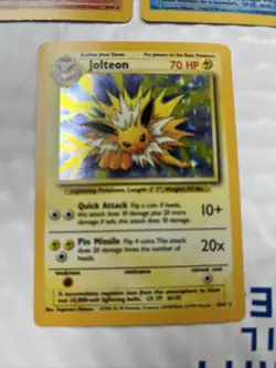 (3)Pokemon Vintage WOTC (1)Jungle Holo VAPOREON FLAREON 3/64 JOLTEON 4/64 12/64 - Image 2