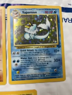 (3)Pokemon Vintage WOTC (1)Jungle Holo VAPOREON FLAREON 3/64 JOLTEON 4/64 12/64 - Image 4