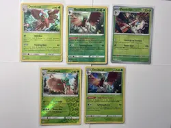 Decidueye Pokemon Card Lot - X5 Unique Holo Decidueye Cards - A99 - Image 1