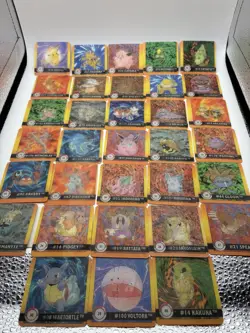 LOT OF 35 POKEMON ARTBOX 1999 PREMIER ACTION FLIPZ 3D CARDS Pikachu Squirtle - Image 1