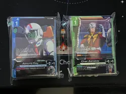 Gundam Card Game Demo Deck SET (Char Aznable + Amuro Ray) SEALED ENGLISH - Image 1
