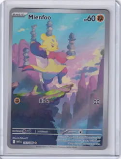 Mienfoo 133/086 Sv: White Flare Holo IR Illustration Rare Card Pokemon NM - Image 1