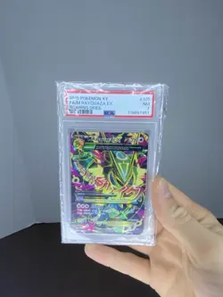 Pokemon M Rayquaza EX Holo Ultra Rare TCG Card Roaring Skies 105/108 PSA 7 - Image 1