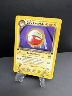 Dark Electrode 34/82 1st Edition Vintage Team Rocket Pokemon Card WOTC LP - Image 1