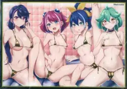 Yu-Gi-Oh swimsuit Yuzu Serena Rin Ruri doujin Card Sleeve Protector - Image 1