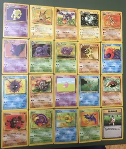 Pokemon FOSSIL Card Lot of x20!! Rares Uncommon Common LOOK!! - Image 2
