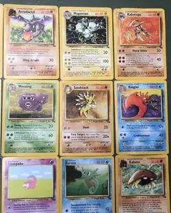 Pokemon FOSSIL Card Lot of x20!! Rares Uncommon Common LOOK!! - Image 4