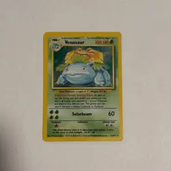 Pokemon TCG Venusaur Base Set Holo Rare Card 15/102 - Image 1