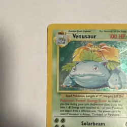 Pokemon TCG Venusaur Base Set Holo Rare Card 15/102 - Image 3