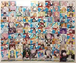 Lot of 100 Japanese Weib Weiss Schwarz Hololive Card set - Image 1