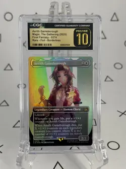 Aerith Gainsborough Borderless Foil - CGC 10 Pristine - MTG Magic Final Fantasy - Image 1