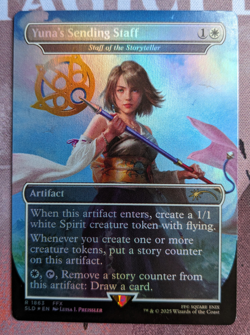 Yuna's Sending Staff Final Fantasy Secret Lair *Rainbow Foil* - Image 1