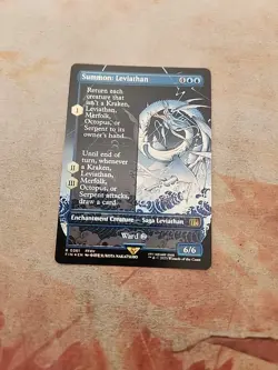 Summon: Leviathan Borderless Foil Final Fantasy MTG NM - Image 1