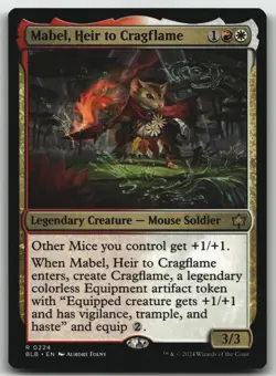Mabel, Heir to Cragflame R Bloomburrow 224 LP - Image 1