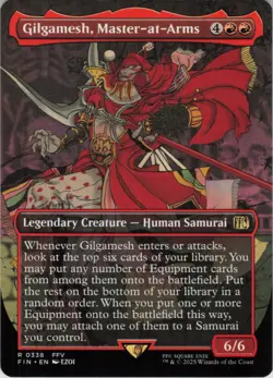 Gilgamesh, Master-at-Arms (Borderless) R FINAL FANTASY 338 NM Normal MTG - Image 1