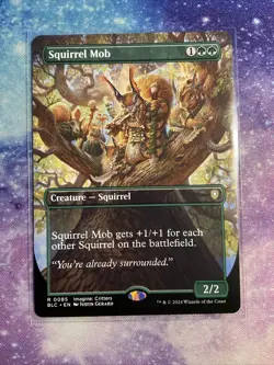 MTG Squirrel Mob (Borderless) Bloomburrow Commander Near Mint - Image 1
