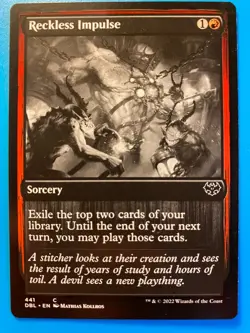 MTG 1x Reckless Impulse 441 Innistrad: Double Feature Magic the Gathering x1 NM - Image 1