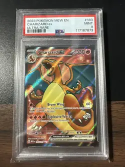 2023 POKEMON SV 151 - MEW EN 183/165 CHARIZARD EX ULTRA RARE PSA 9 - Image 1
