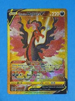 Moltres V Pokemon Brilliant Stars 183/172 Secret Rare Gold Card - Image 2