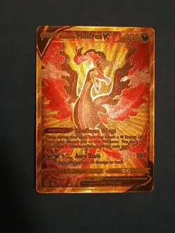 Moltres V Pokemon Brilliant Stars 183/172 Secret Rare Gold Card - Image 3