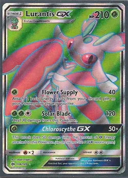 LURANTIS GX 138/149 -SUN & MOON Pokemon Card- ULTRA RARE HOLO-FULL ART- NEW MINT - Image 1