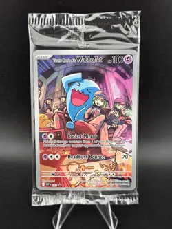 Pokemon TCG - Team Rocket's Wobbuffet 203 SVP NM [SEALED] Scarlet & Violet Promo - Image 1