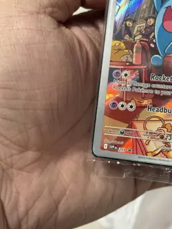 Pokemon Center Team Rocket's Wobbuffet SVP 203 PC ETB Exclusive Stamped Promo - Image 4