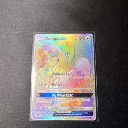 Pokemon TCG- Drampa GX 160/145 Rainbow Rare Holo SM Guardians Rising - NM BB3 - Image 1
