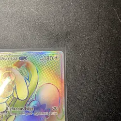 Pokemon TCG- Drampa GX 160/145 Rainbow Rare Holo SM Guardians Rising - NM BB3 - Image 2