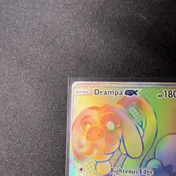 Pokemon TCG- Drampa GX 160/145 Rainbow Rare Holo SM Guardians Rising - NM BB3 - Image 3